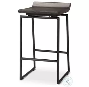 Givens Black Wood Counter Height Stool
