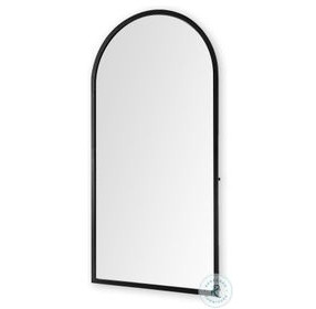 Giovanna Black Metal 24" x 49" Vanity Mirror