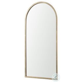 Giovanna Gold Metal 24" x 49" Vanity Mirror
