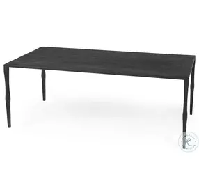 Timothy Ebony Black Iron Coffee Table