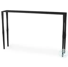 Timothy Ebony Black Iron Console Table