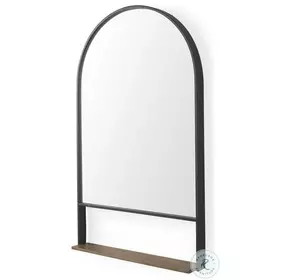 Cora Black Arched Wall Mirror