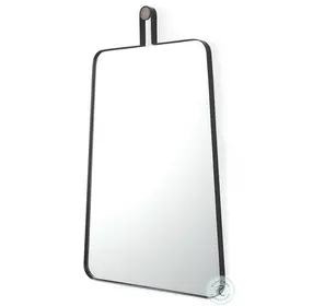 Collie Black Metal Rectangular Mirror