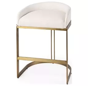 Hollyfield II Cream Upholstered Counter Height Stool