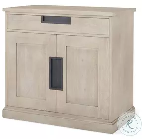 Braxton Natural Brown Solid Wood 2 Door Accent Cabinet