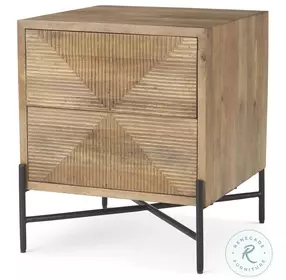 Cairo Brown 2 Drawer Accent Table