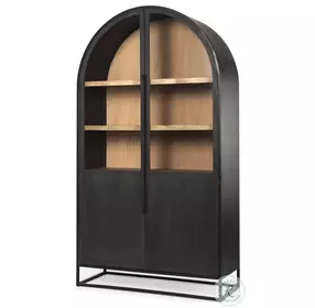 Sloan Black Arch 85" Curio Cabinet