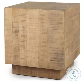 Hayden Light Brown Wood Side Table