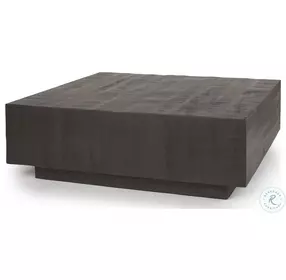 Hayden Dark Brown Wood Square Coffee Table