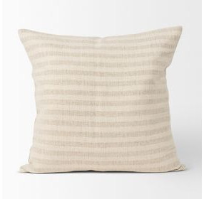 Jace Cream and Beige Decorative Pillow Cover