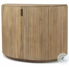 Terra Light Brown Fluted 2 Door Accent Cabinet