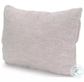 Halston Light Gray Performance Fabric Pillow Arm