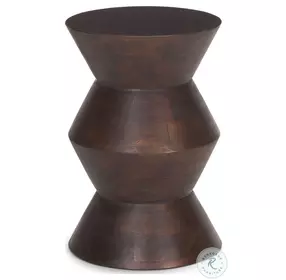 Odessa Dark Brown Accent Table