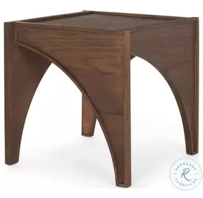 Laraya Medium Brown Wood End Table