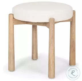 Shaiden Cream Fabric Stool