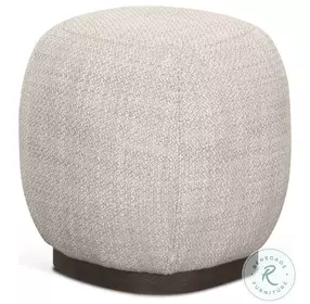 Siren Gray Fabric Accent Stool