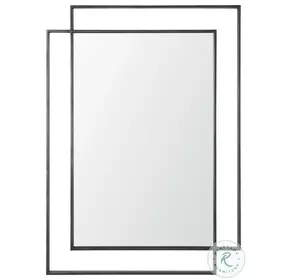Tiva Gunmetal Dual Metal Frame Rectangular Mirror