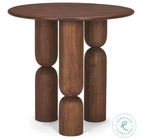Sonel Medium Dark Brown Acacia Wood Foyer Table
