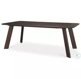 Welborn Dark Brown Wood Rectangular 84" Dining Table