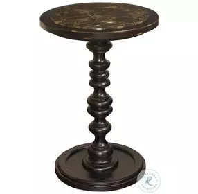Kingstown Deep Rich Black Pitcairn Accent Table