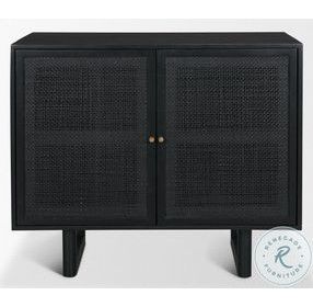 Grier Matte Black Accent Cabinet