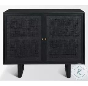 Grier Matte Black Accent Cabinet