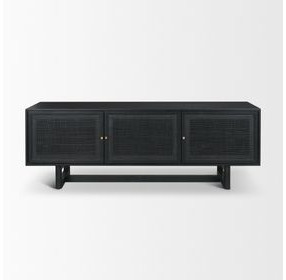Grier Black 65" Media Console