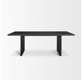 Grier Black 84" Rectangular Dining Table