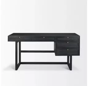 Grier Black 60" Office Desk