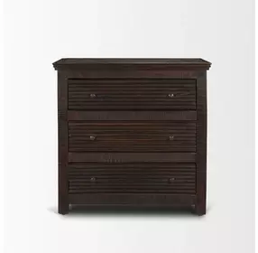 Rhett Medium Brown 3 Drawer Cabinet