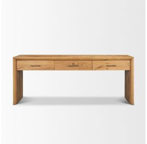 Belford Light Brown 72" Console Table with 3 Drawers