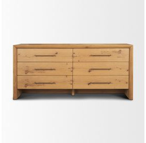Belford Light Brown 6 Drawer Dresser