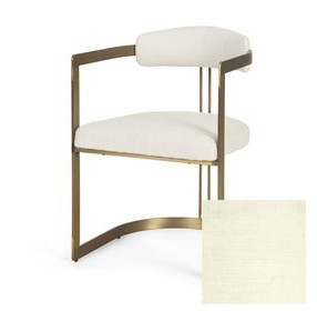 Hollyfield II Cream Performance Fabric Dining Chair