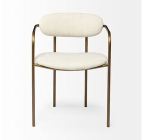 Parker I Cream Upholstered Dining Chair