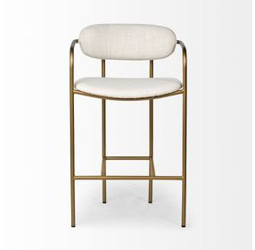 Parker Cream Upholstered Counter Height Stool