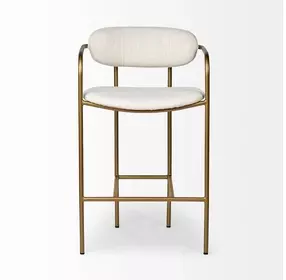 Parker Cream Upholstered Counter Height Stool
