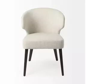Niles Cream Performance Fabric Dining Chair