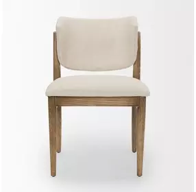 Cline Cream Performance Fabric Dining Chair