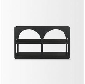 Bela Matte Black 54" Arched Media Console