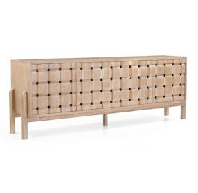 Trellyn Light Brown 4 Door Sideboard