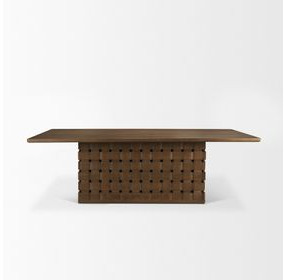 Trellyn Dark Brown 94" Rectangular Dining Table