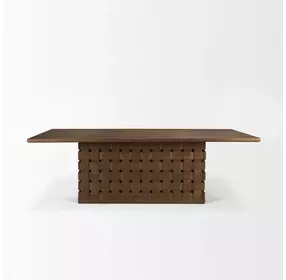 Trellyn Dark Brown 94" Rectangular Dining Table