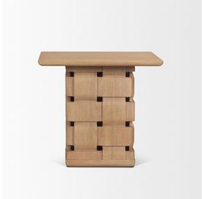 Trellyn Light Brown Square Accent Table