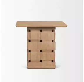 Trellyn Light Brown Square Accent Table