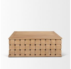 Trellyn Light Brown Square Coffee Table