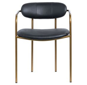 Parker Black Upholstered Dining Chair