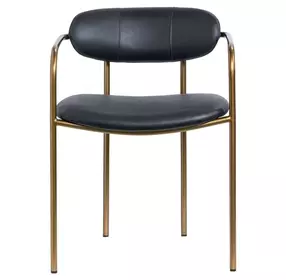 Parker Black Upholstered Dining Chair Set of 2