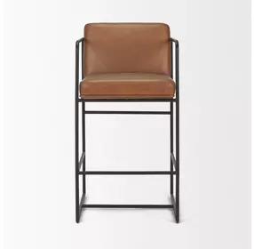 Stamford Brown Leather Upholstered Counter Height Stool