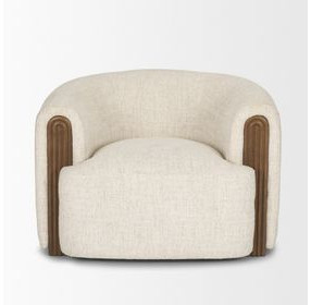 Kornelia Soft Oatmeal Upholstered Accent Chair
