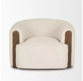 Kornelia Soft Oatmeal Upholstered Accent Chair